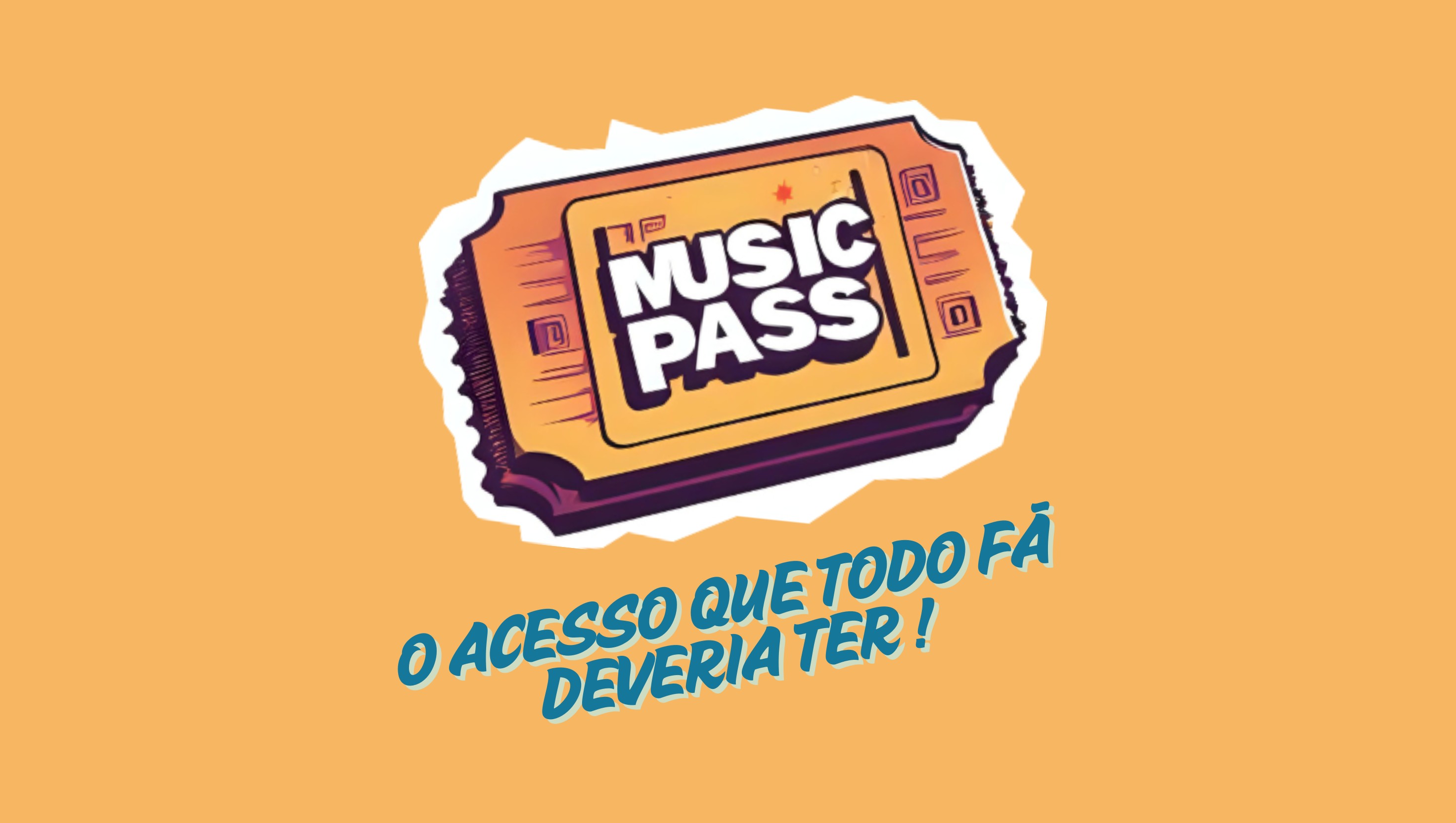 Logo Music Pass com o slogan O acesso que todo fã deveria ter!